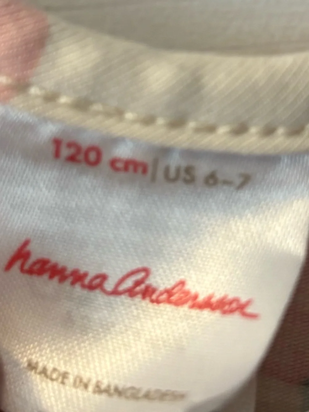 Hanna Andersson Girls White Skater Apple Print Dress Knee Length Organic Cotton - Picture 4 of 4